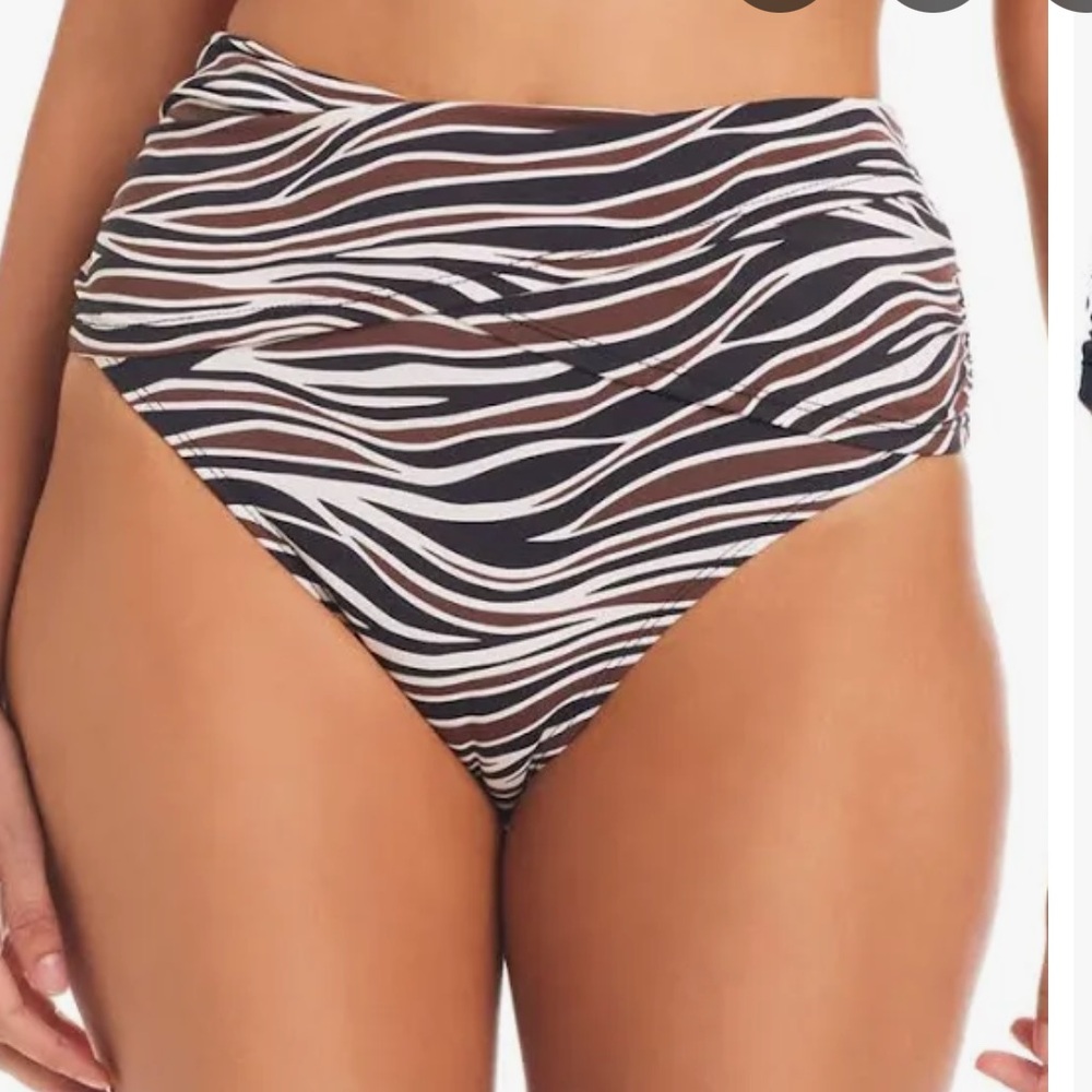 Bleu rod be at tie Animal Instinct High Waisted bikini bottom